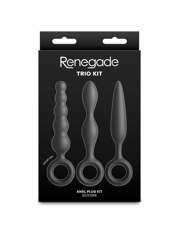 RENEGADE TRIO KIT 3PC PLUG SET ALT2 view Color: BK