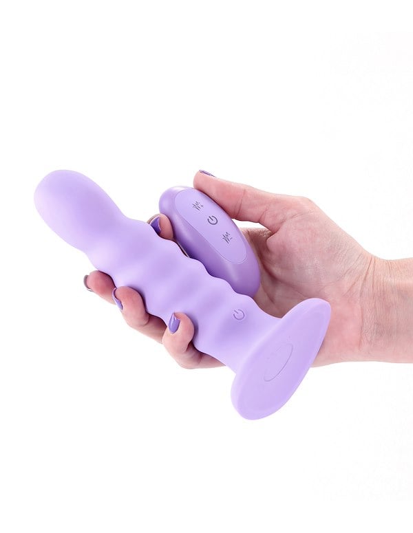 COLOURS RIBBED 6 INCH VIBRATING DILDO ALT1 view Color: PR