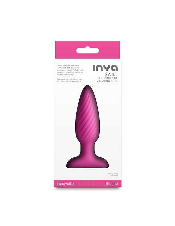 INYA SWIRL VIBRATING PLUG ALT2 view Color: PK