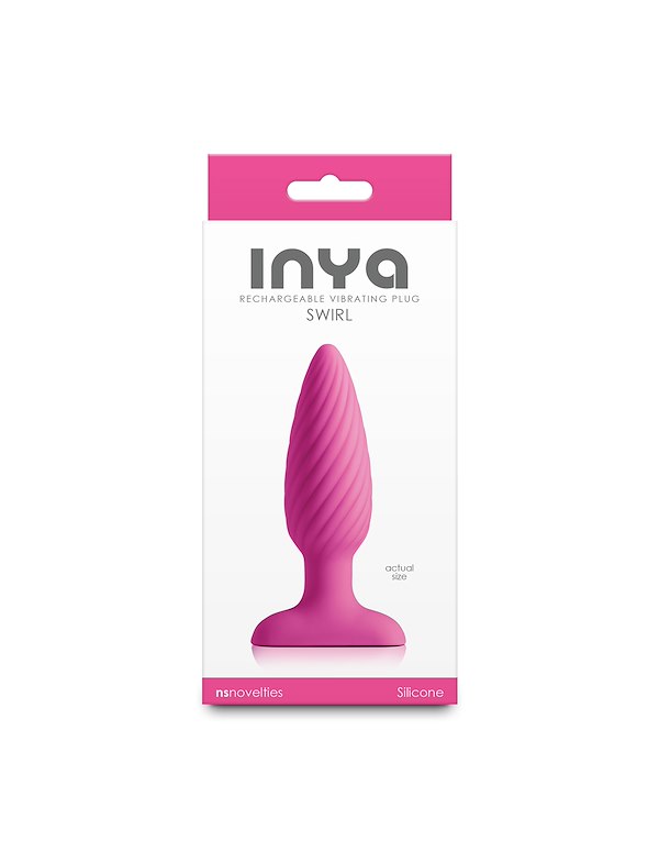 INYA SWIRL VIBRATING PLUG ALT3 view Color: PK
