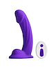 Additional PURPLE view of product COLOURS CURVE VIBRATING 6 INCH DILDO IN PURPLE with color code PR
