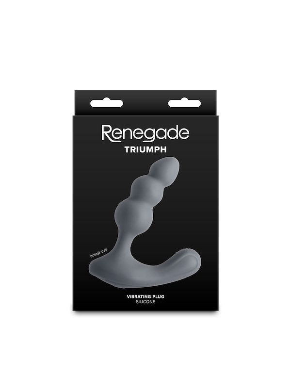 RENEGADE TRIUMPH VIBRATING PLUG ALT2 view Color: GY