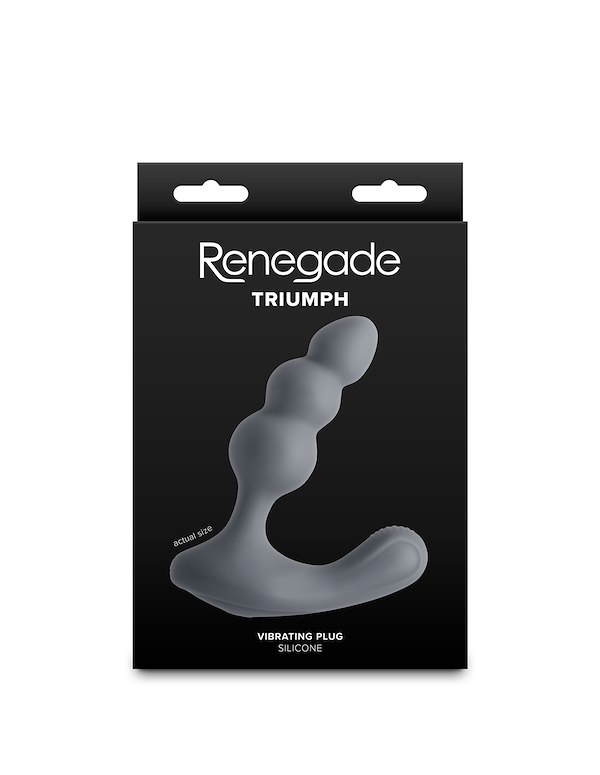 RENEGADE TRIUMPH VIBRATING PLUG ALT3 view Color: GY