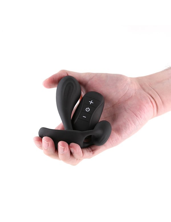RENEGADE ECHO VIBRATING PROSTATE MASSAGER W/ REMOTE ALT1 view Color: BK