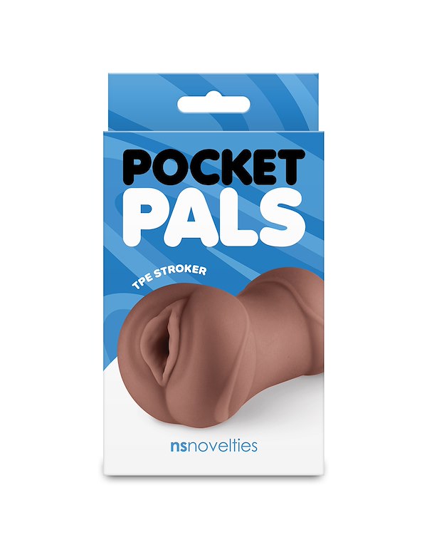 POCKET PALS VAGINA STROKER - DARK ALT3 view Color: CHO