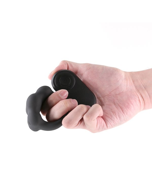 RENEGADE ROCKET RING VIBRATING COCK RING W/ REMOTE ALT1 view Color: BK