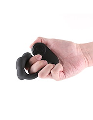 Alternate back view of RENEGADE ROCKET RING VIBRATING COCK RING W/ REMOTE