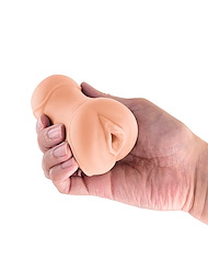 Alternate back view of POCKET PALS VAGINA STROKER - LIGHT