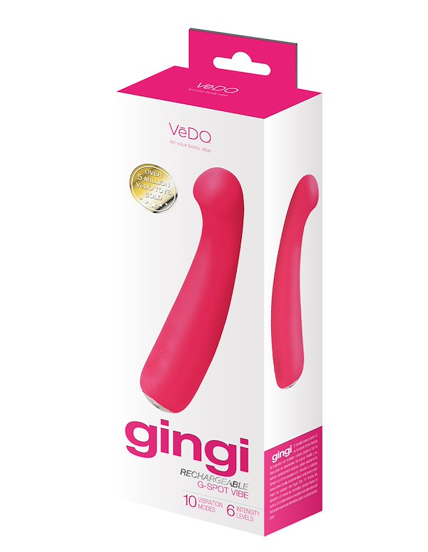 GINGI RECHARGEABLE G-SPOT VIBE ALT3 view Color: PK
