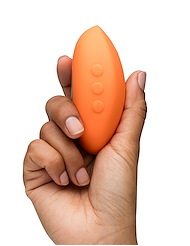 Alternate back view of WE-VIBE TEMP TEMPERATURE PLAY HAND-HELD VIBRATOR