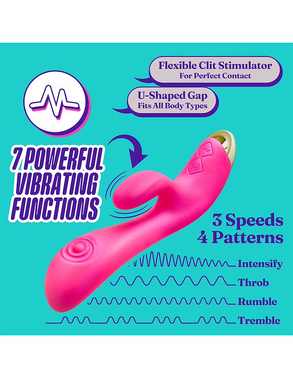 ARIA - PLEASIN AF DUAL STIMULATOR ALT12 view Color: PK