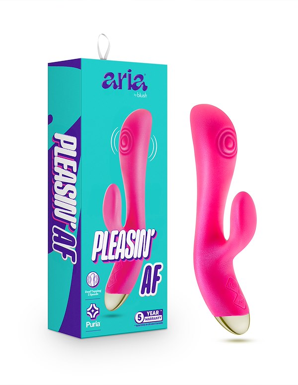 ARIA - PLEASIN AF DUAL STIMULATOR ALT5 view Color: PK