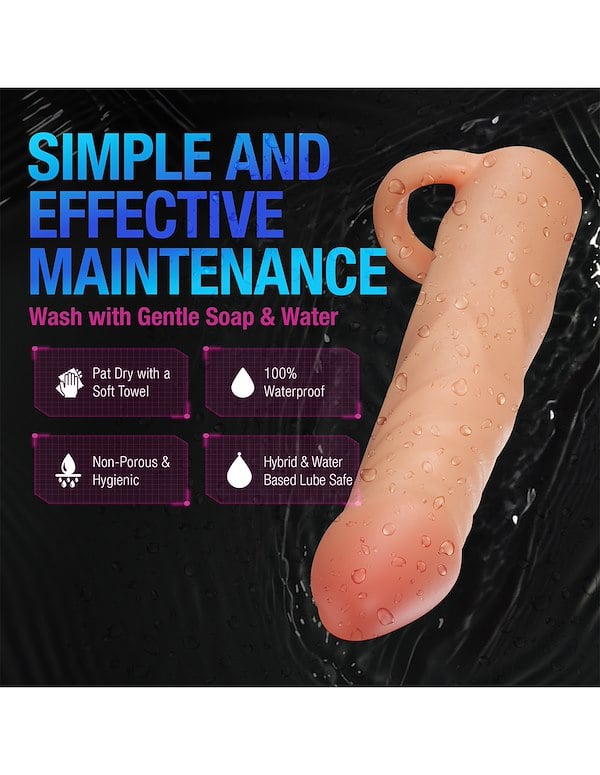 PERFORMANCE PLUS 2.5 INCH REALISTIC PENIS EXTENDER SLEEVE ALT7 view Color: VA