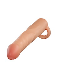 Alternate front view of PERFORMANCE PLUS 2.5 INCH REALISTIC PENIS EXTENDER SLEEVE
