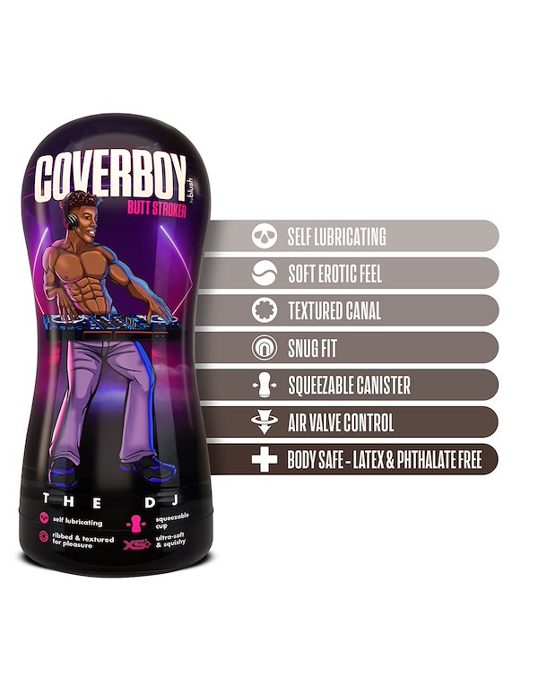 COVERBOY - THE DJ SELF - LUBRICATING REALISTIC BUTT STROKER ALT7 view Color: CHO