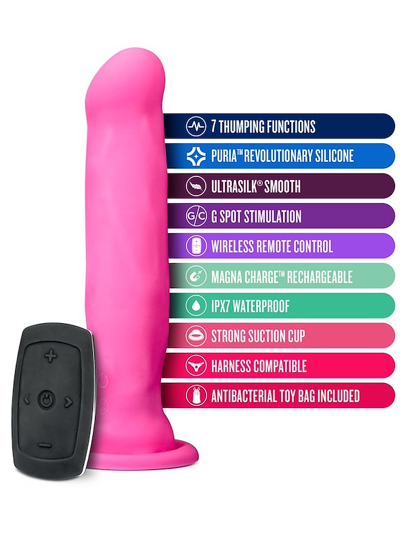 IMPRESSIONS - HAVANA 8 RECHARGEABLE VIBRATING DILDO ALT6 view Color: PK