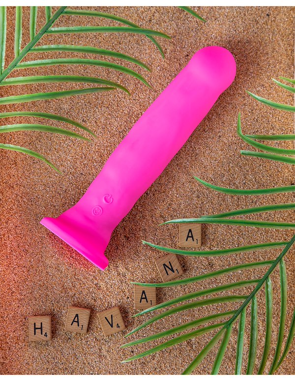 IMPRESSIONS - HAVANA 8 RECHARGEABLE VIBRATING DILDO ALT8 view Color: PK