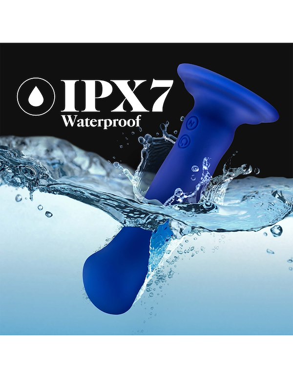 IMPRESSIONS - SANTORINI G-SPOT 6.5 VIBRATING DILDO ALT8 view Color: BL