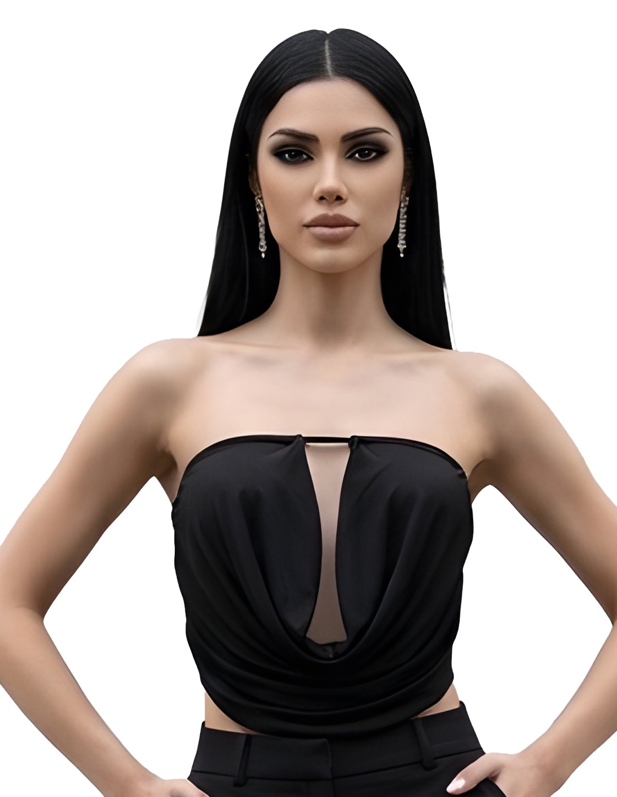 alternate image for MICROFIBER COWL TOP