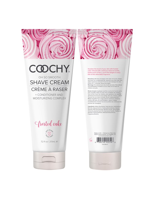 COOCHY SHAVE CREAM - FROSTED CAKE 7.2 OZ ALT2 view Color: NC