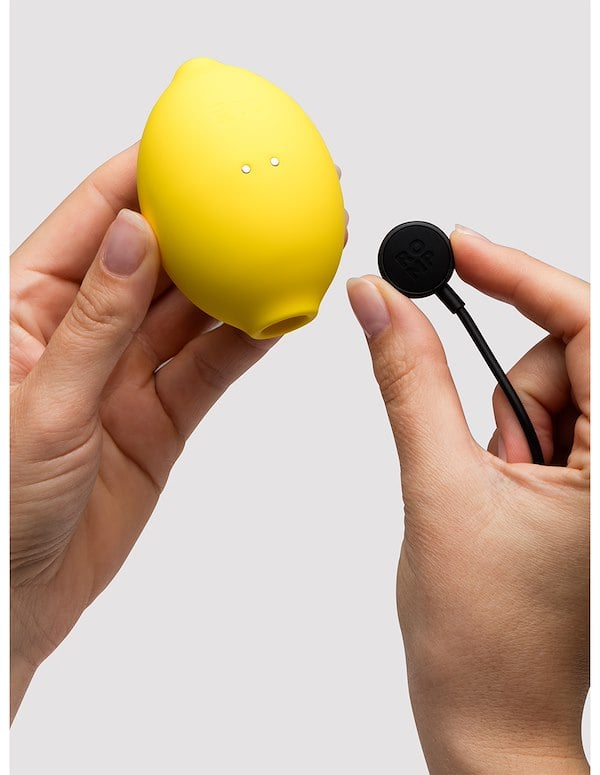 ROMP LEMON CRUSH PLEASURE AIR CLITORAL MASSAGER ALT5 view Color: YW