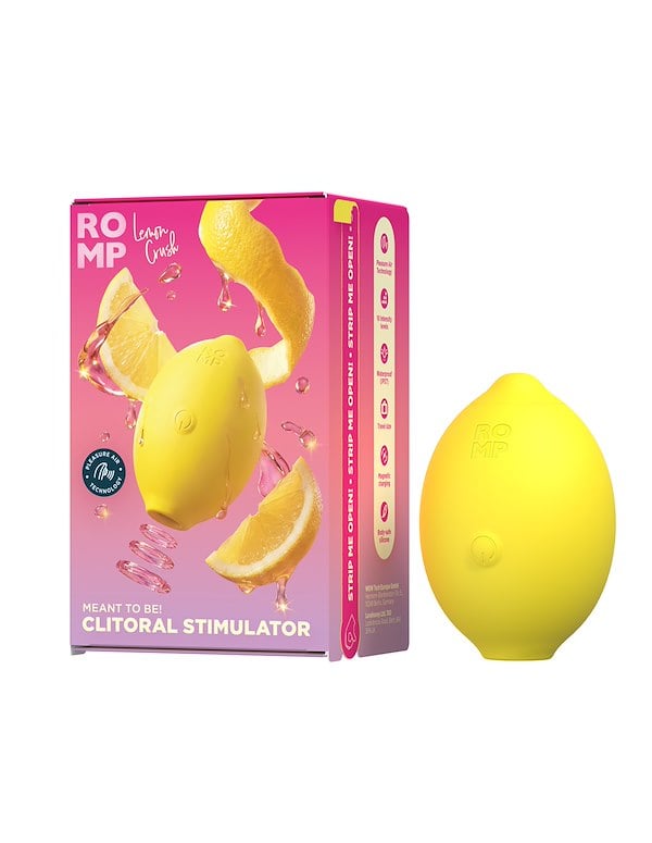 ROMP LEMON CRUSH PLEASURE AIR CLITORAL MASSAGER ALT8 view Color: YW