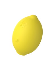 Front view of ROMP LEMON CRUSH PLEASURE AIR CLITORAL MASSAGER