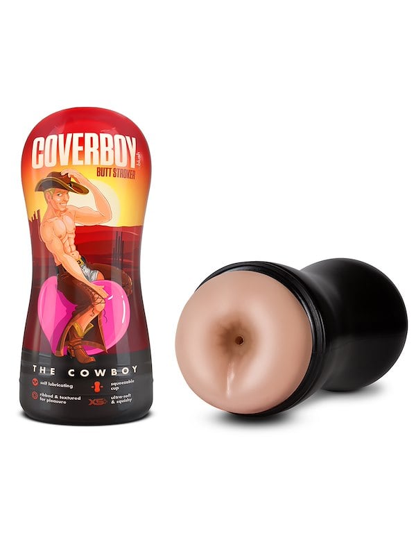 COVERBOY - THE COWBOY SELF LUBRICATING REALISTIC BUTT STROKER ALT1 view Color: VA