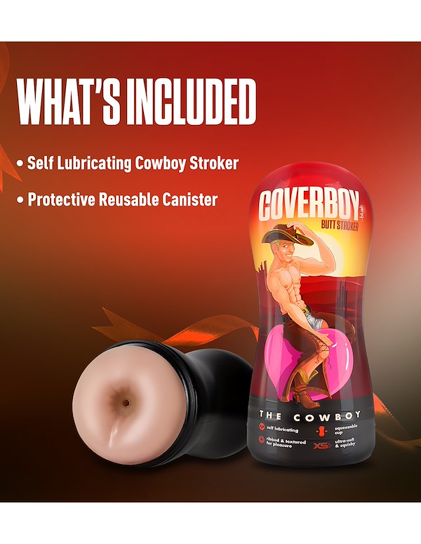 COVERBOY - THE COWBOY SELF LUBRICATING REALISTIC BUTT STROKER ALT4 view Color: VA