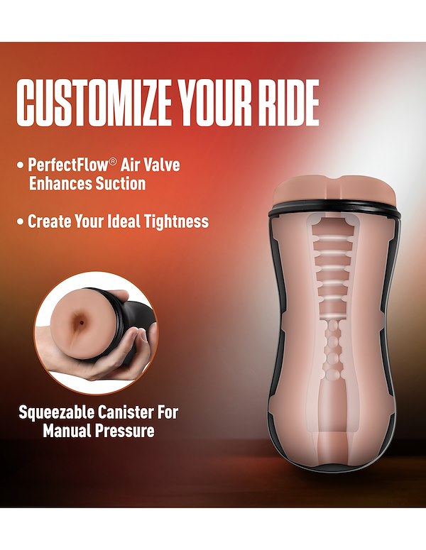 COVERBOY - THE COWBOY SELF LUBRICATING REALISTIC BUTT STROKER ALT8 view Color: VA