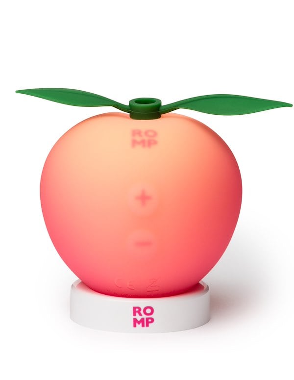 ROMP PINK PEACH PLEASURE AIR CLITORAL MASSAGER ALT1 view Color: PK