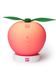 Alternate back view of ROMP PINK PEACH PLEASURE AIR CLITORAL MASSAGER