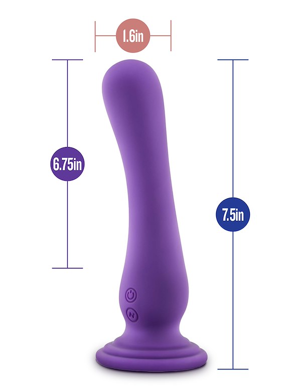 IMPRESSIONS - IBIZA CURVED G-SPOT 7.75 VIBRATING DILDO ALT4 view Color: PR