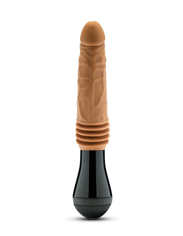 DR.SKIN - DR. ARTHUR 10.5 VIBRATING GYRATING & THRUSTING DILDO ALT4 view Color: CAR