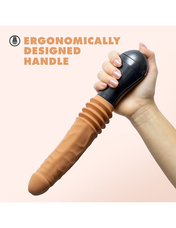 DR.SKIN - DR. ARTHUR 10.5 VIBRATING GYRATING & THRUSTING DILDO ALT9 view Color: CAR