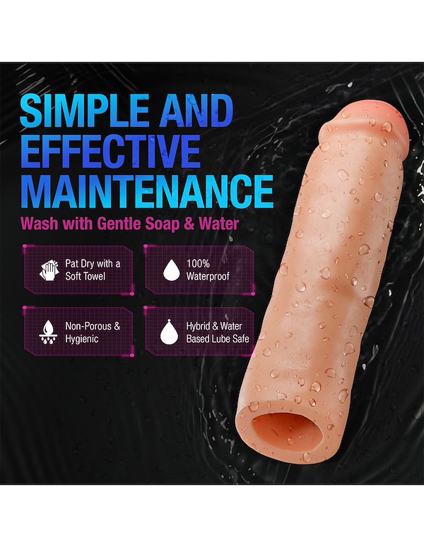 PERFORMANCE PLUS 2 INCH REALISTIC PENIS EXTENDER SLEEVE ALT13 view Color: VA
