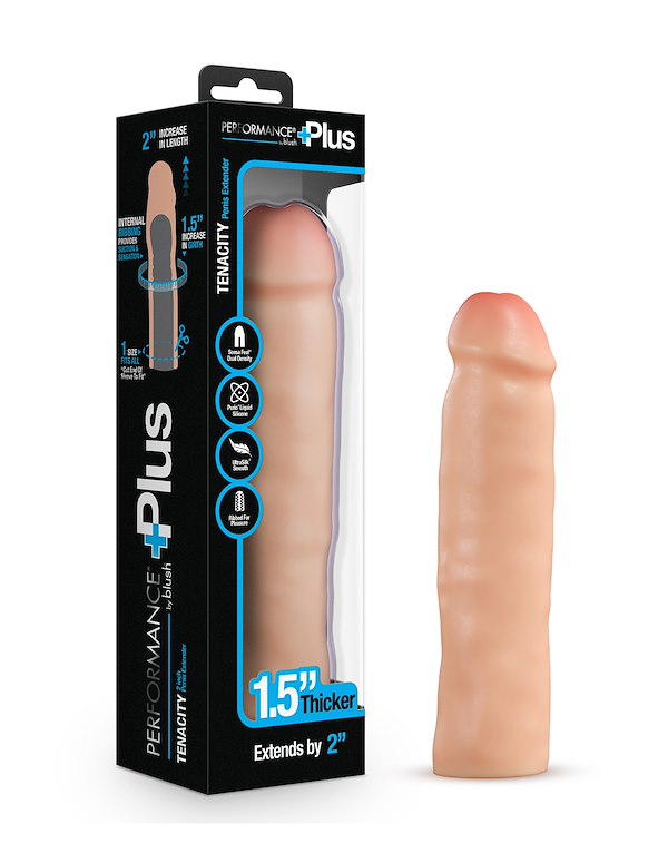 PERFORMANCE PLUS 2 INCH REALISTIC PENIS EXTENDER SLEEVE ALT5 view Color: VA