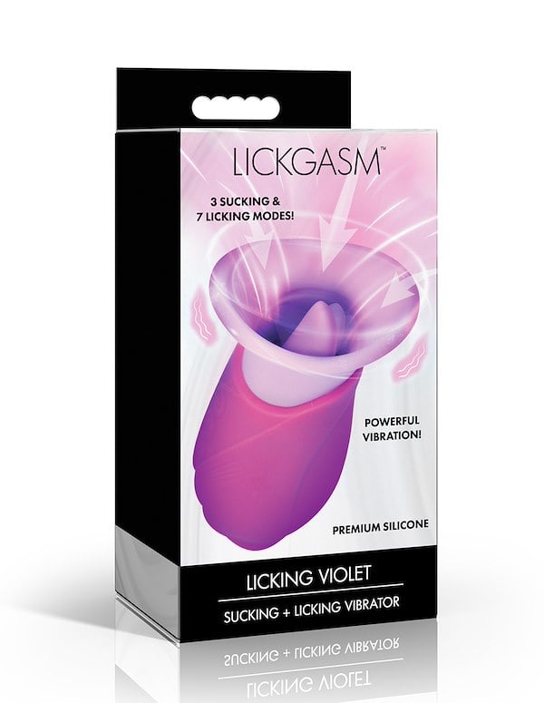 LICKGASM - VIOLET TONGUE SUCKING & LICKING VIBRATOR ALT3 view Color: PR
