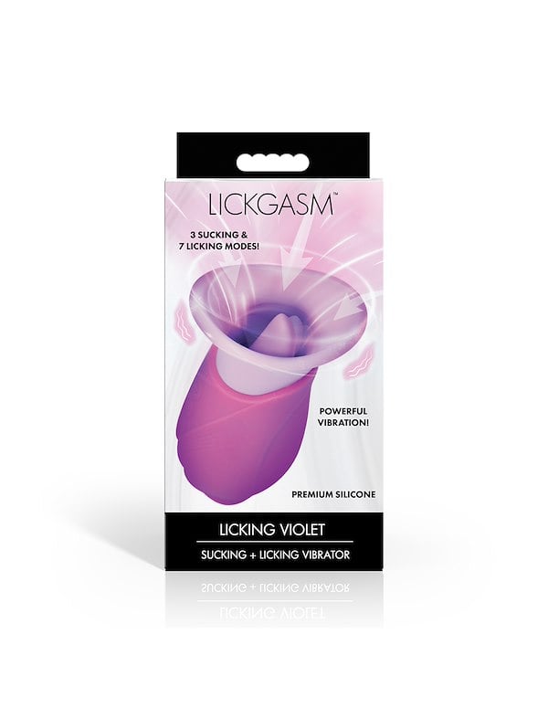 LICKGASM - VIOLET TONGUE SUCKING & LICKING VIBRATOR ALT4 view Color: PR