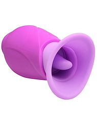 Alternate front view of LICKGASM - VIOLET TONGUE SUCKING & LICKING VIBRATOR