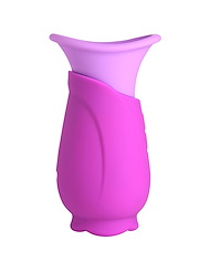 Alternate back view of LICKGASM - VIOLET TONGUE SUCKING & LICKING VIBRATOR