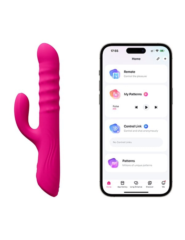 LOVENSE VELVO DUAL STIM VIBRATOR ALT1 view Color: PK