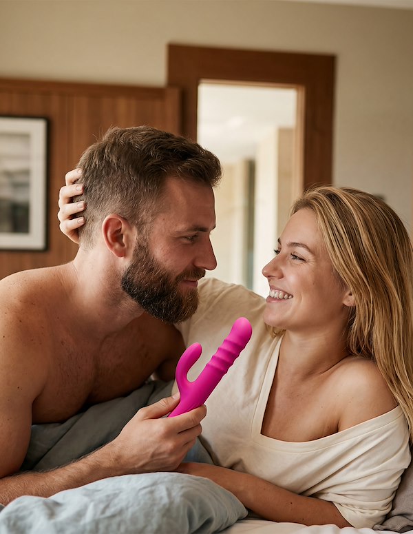 LOVENSE VELVO DUAL STIM VIBRATOR ALT7 view Color: PK