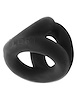 Additional BLACK view of product OXBALLS TRI-SPORT 3 RING COCKSLING with color code BK