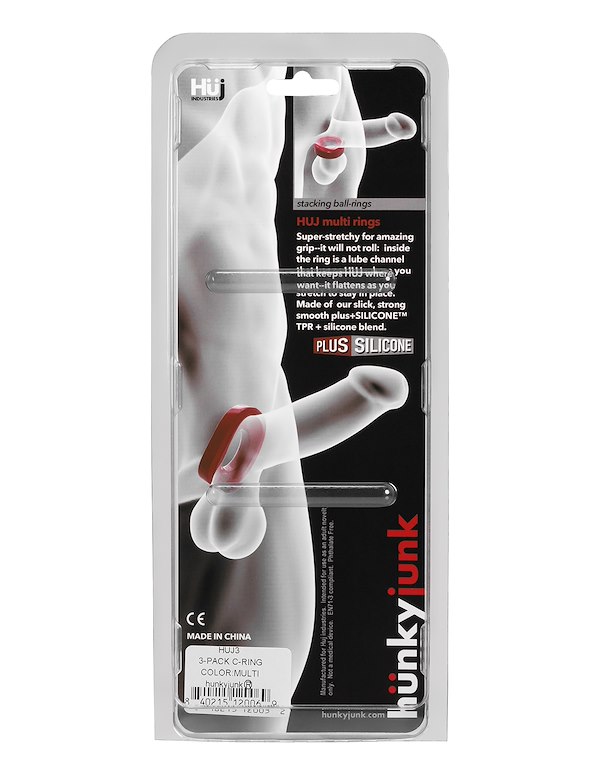 HUNKY JUNK 3PK C-RING SET ALT3 view Color: MC