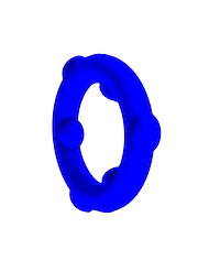 Alternate back view of OXBALLS SPINNER SILICONE C-RING