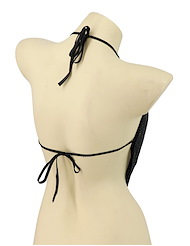 Alternate back view of RHINESTONE V-SHAPED TOP