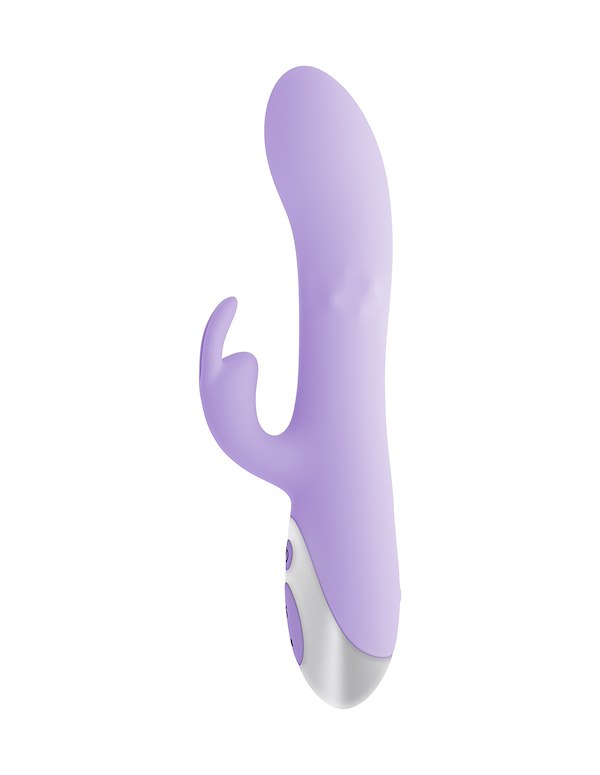 EVOLVED SPINDERELLA RABBIT VIBRATOR WITH ROTATING BEADS ALT4 view Color: PR