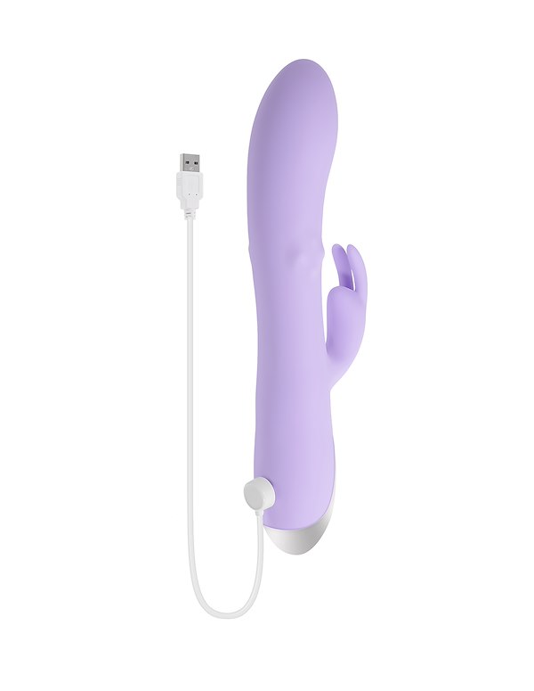 EVOLVED SPINDERELLA RABBIT VIBRATOR WITH ROTATING BEADS ALT5 view Color: PR