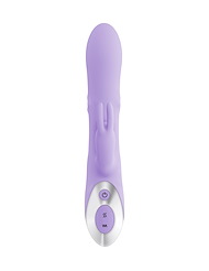 Alternate back view of EVOLVED SPINDERELLA RABBIT VIBRATOR WITH ROTATING BEADS